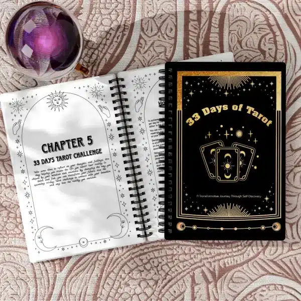 Guided Tarot Journal Layout with Daily Spreads and Prompts