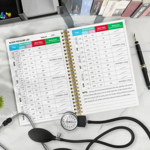 Senior Health Monitoring Notebook for Hypertension