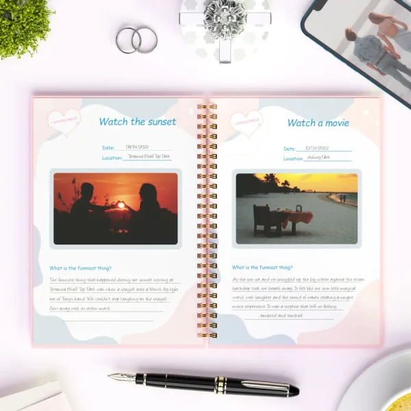 Valentine's Day Gift for Couples Memory Book