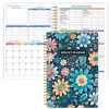 Dark Floral A5 Budget Planner with Daisy Pattern