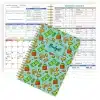 Green Dollar Sign Pattern Budget Planner A5 Notebook