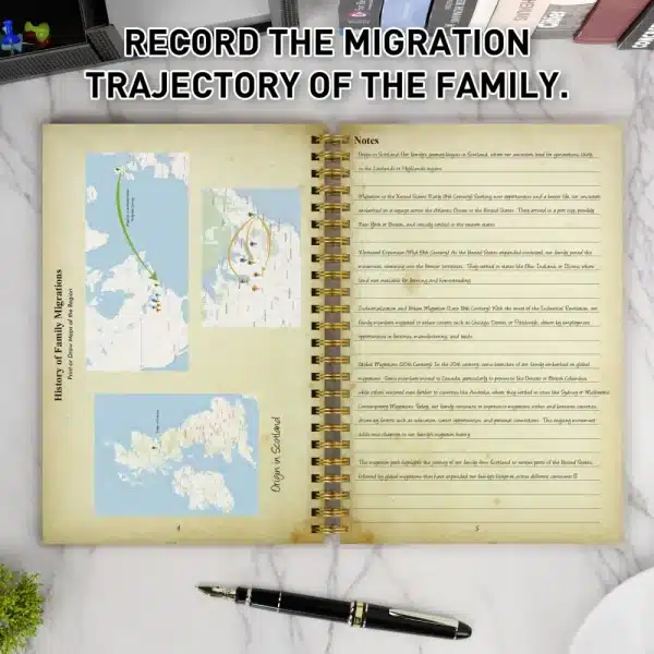 Ancestry Journal Gift for Grandparents