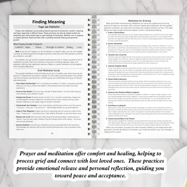 Guided Journal Pages for Coping with Loss and Grief