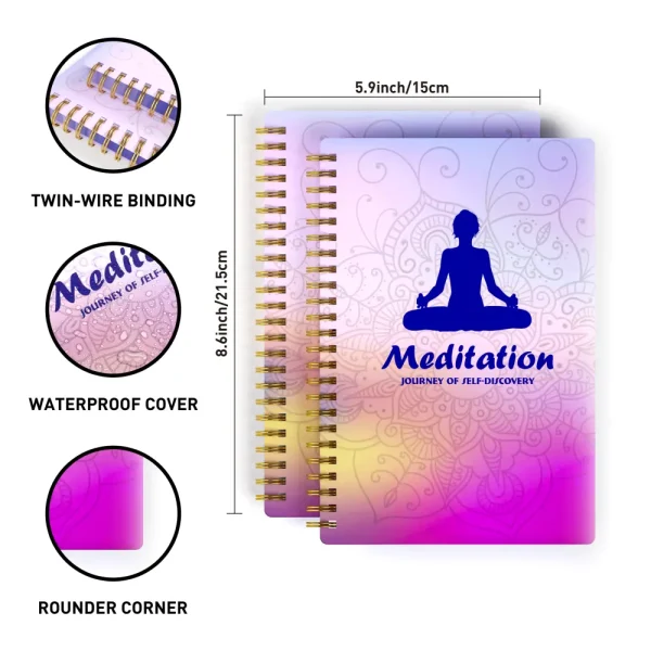 Guided Meditation Log with Body Scan Diagram