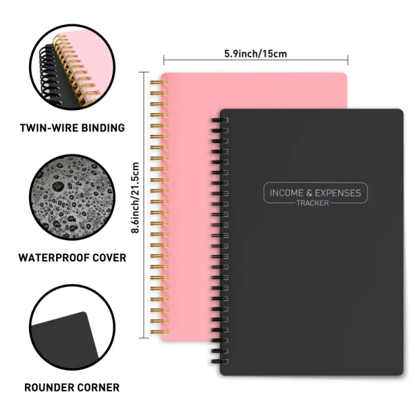 Bookkeeping Ledger Layout with Income and Expense Columns