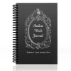 Black A5 Shadow Work Journal with Gothic Baroque Frame