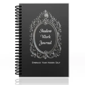 A5 Shadow Work Journal (1) Black A5 Shadow Work Journal with Gothic Baroque Frame