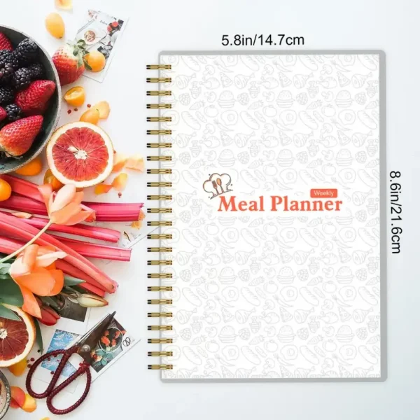 Undated Food Journal Page with Breakfast Lunch Dinner Sections