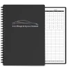 Black A5 Vehicle Mileage Logbook with Car Icon