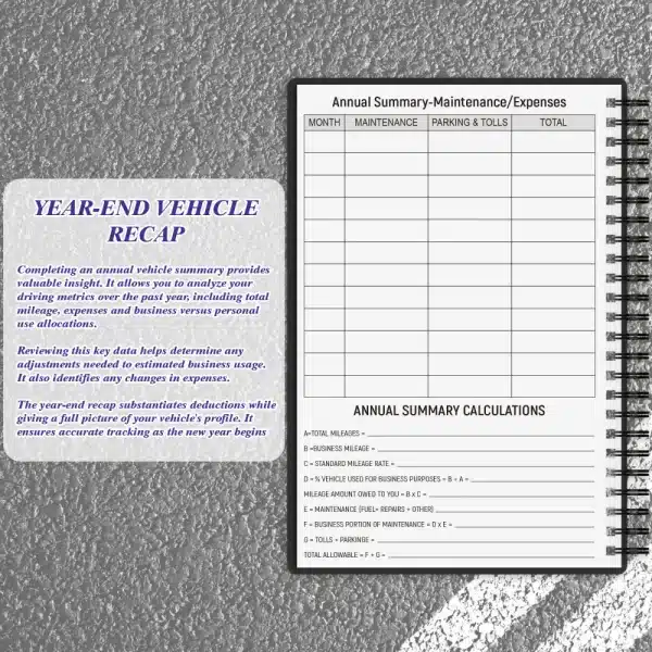 Mileage Tracker Log for Tax Deductions