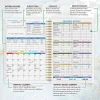 Inside layout of A5 flower budget notebook