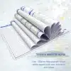 Inside layout of A5 flower budget notebook