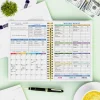 Inside layout of A5 flower budget notebook