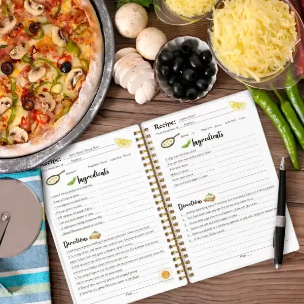 Minimalist Kitchen Recipe Notebook Gift