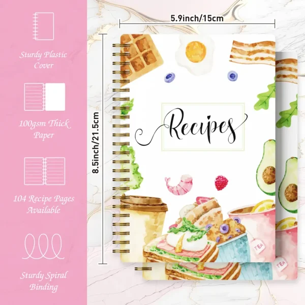 Recipe Journal Page Layout for Writing Ingredients