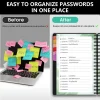 Alphabetical A-Z Tabs for Organizing Passwords