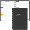 B5 Meeting Notebook with Action Item Tracker Layout