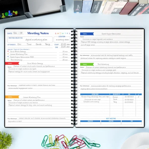Meeting Minutes Template with Agenda and Attendees Section