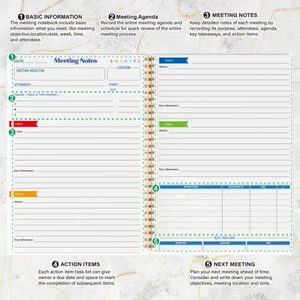 Meeting Minutes Template with Agenda and Attendees Section