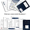 A collection of various guided pages from the Dream Planner, including habit trackers, bucket lists, and self-reflection prompts.