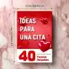 All contents of the date night ideas box, including 40 scratch-off cards, decision coin, and memory card.