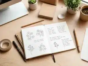 Eco-friendly Stationery Workspace