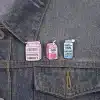 Funny Beverage Milk Box Enamel Pin Set