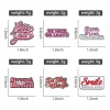Funny Pink Sarcastic Motivational Enamel Pin Set