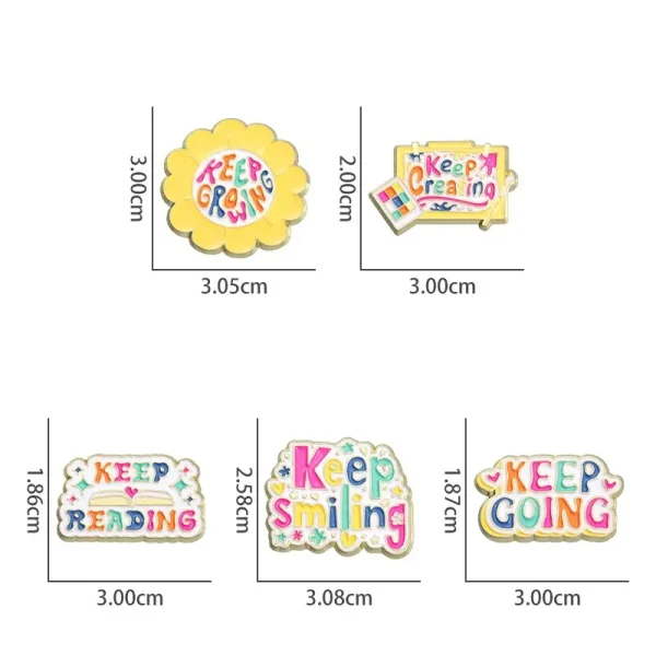 Funny Sarcastic Enamel Pins Set - Quote Lapel Pin Collection