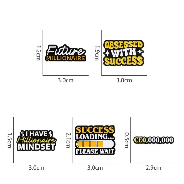 Funny Sarcastic Enamel Pins Set - Quote Lapel Pin Collection