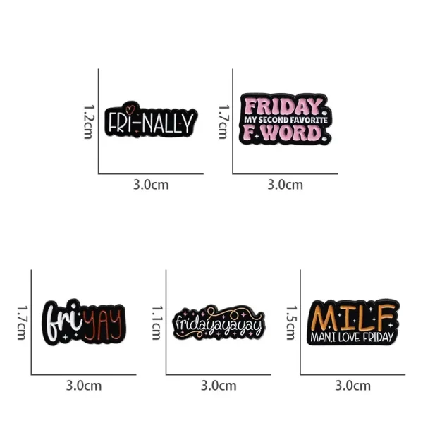 Funny Sarcastic Enamel Pins Set - Quote Lapel Pin Collection