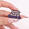 Funny Sarcastic Quote Enamel Pin Set for Introverts