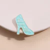 Inspirational Teal High-Heel Enamel Pin - It's Possible (5)