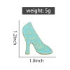 Inspirational Teal High-Heel Enamel Pin - It's Possible (5)