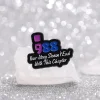 Mental Health Awareness Semicolon Enamel Pin Brooch