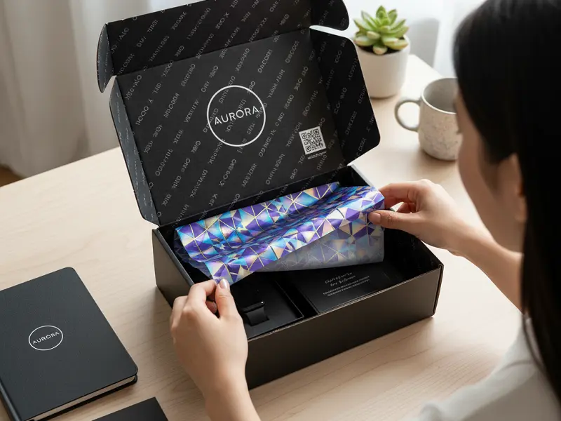 Modern unboxing scene