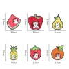 Whimsical Fruit and Animal Enamel Lapel Pin