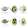 Whimsical Fruit and Animal Enamel Lapel Pin