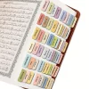 120 Premium Quran Index Tabs with Arabic & English Surah Names