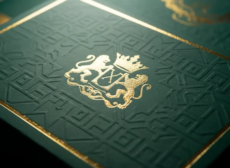 Luxury Custom Embossed Boxes with Gold Foil