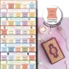 Quran Chapter Tabs Stickers - English Study Aid in Orange Design