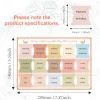 Quran Chapter Tabs Stickers - English Study Aid in Orange Design