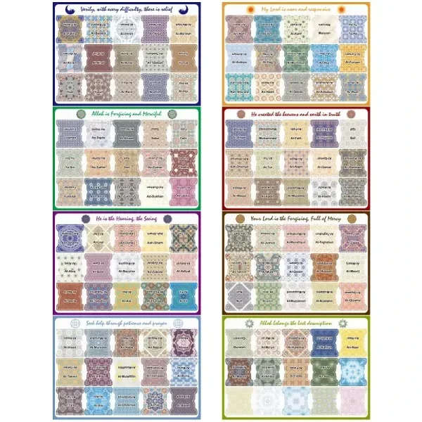 Quran Index Tabs - 114 Chapters 6 Blank, Tear-Resistant, Self-Adhesive, Durable, Perfect for Quran Study and Gifts