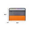 13-Pocket A4 Zippered Expanding File Folder Bag