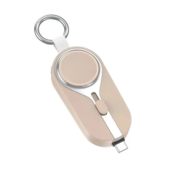 2-in-1 2000mAh Mini Keychain Portable Power Bank