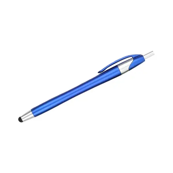2-in-1 Metallic Retractable Stylus Ballpoint Pen
