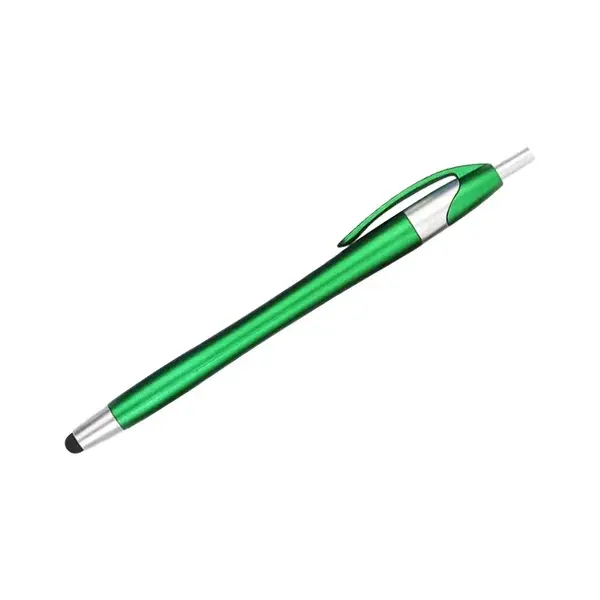 2-in-1 Metallic Retractable Stylus Ballpoint Pen
