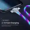 3-in-1 LED Streaming Reinforced Multi Charging Cable
