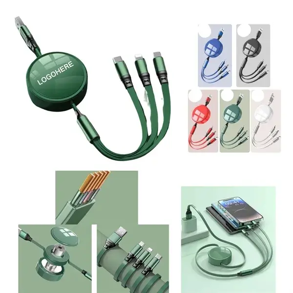 3-in-1 Retractable Multi-Device Charging Cable