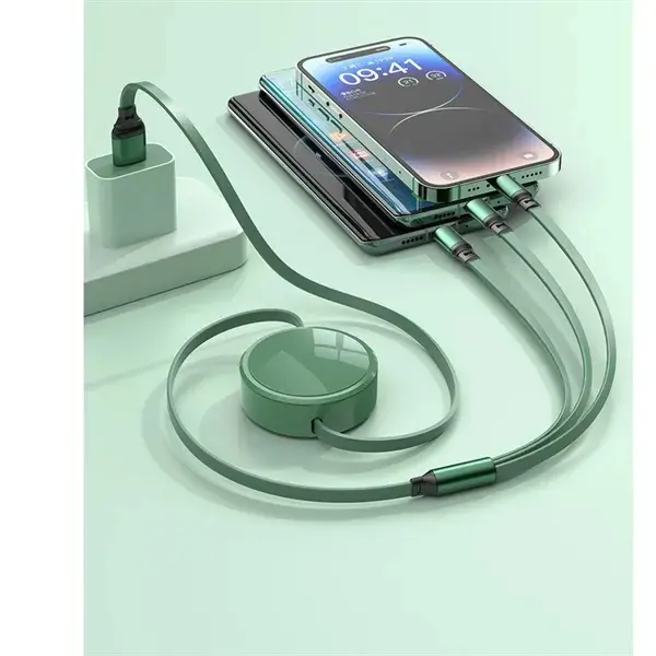 3-in-1 Retractable Multi-Device Charging Cable